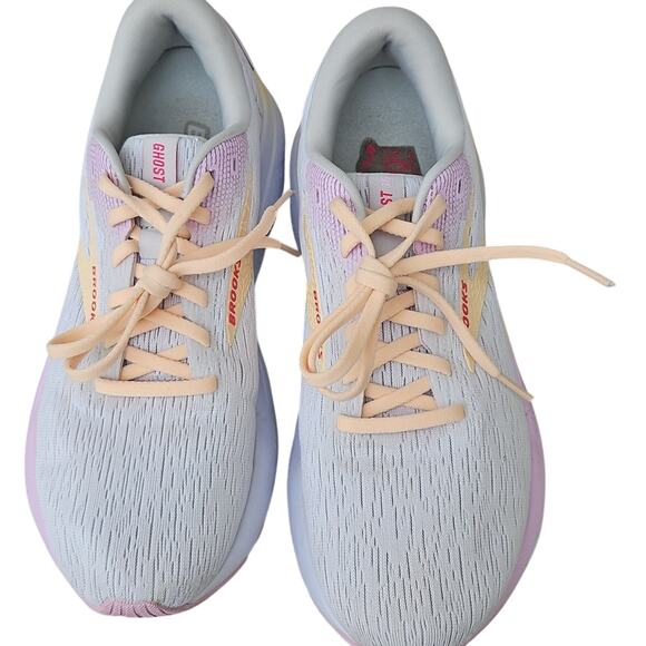 Brooks Womens Ghost 16 Running Walking Grey White Pink Shoe Size 9.5 - Picture 8 of 8